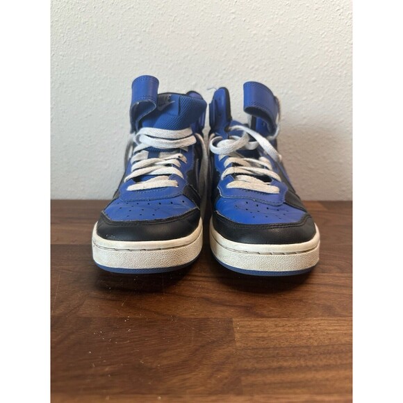 Nike Court Borough Mid 2 DM8872-001 Blue Casual Shoes Sneakers Size 6.5Y - Picture 2 of 12
